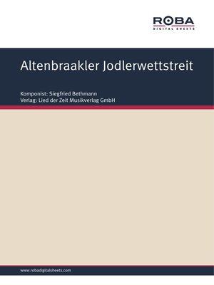 cover image of Altenbraakler Jodlerwettstreit